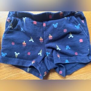 Disney Hanna Anderson Navy Blue Patterned Shorts